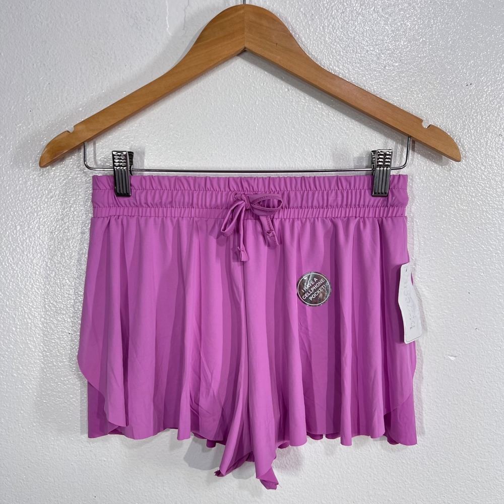 btween ACTIVE Skort Girls 14 Pink Flutter Butterfly Shorts Cellphone Pocket